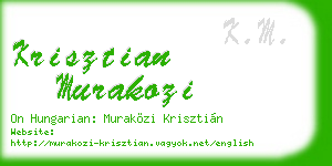 krisztian murakozi business card